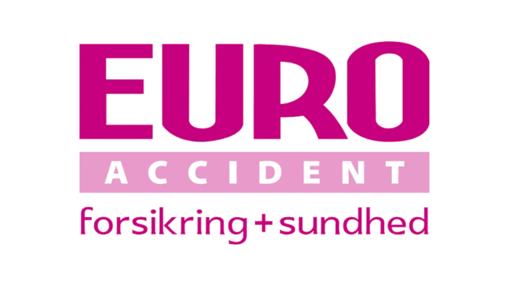 Euro Kredit logo med forsikring og sundhedstema.